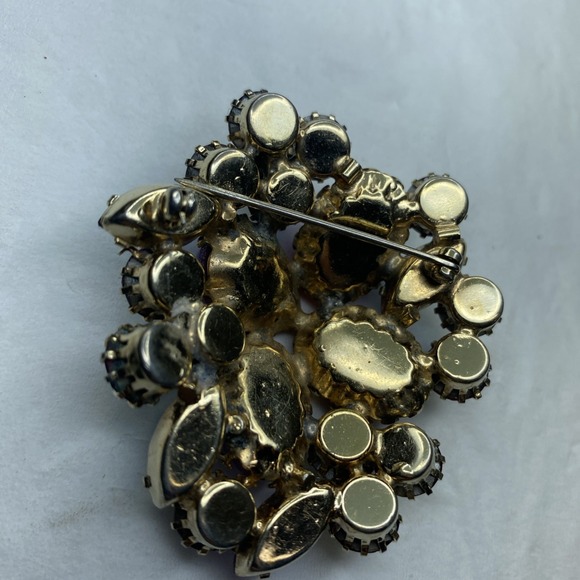 Vintage Coro Pink Dragons Breath Pin Brooch Clip Earrings - Picture 13 of 16